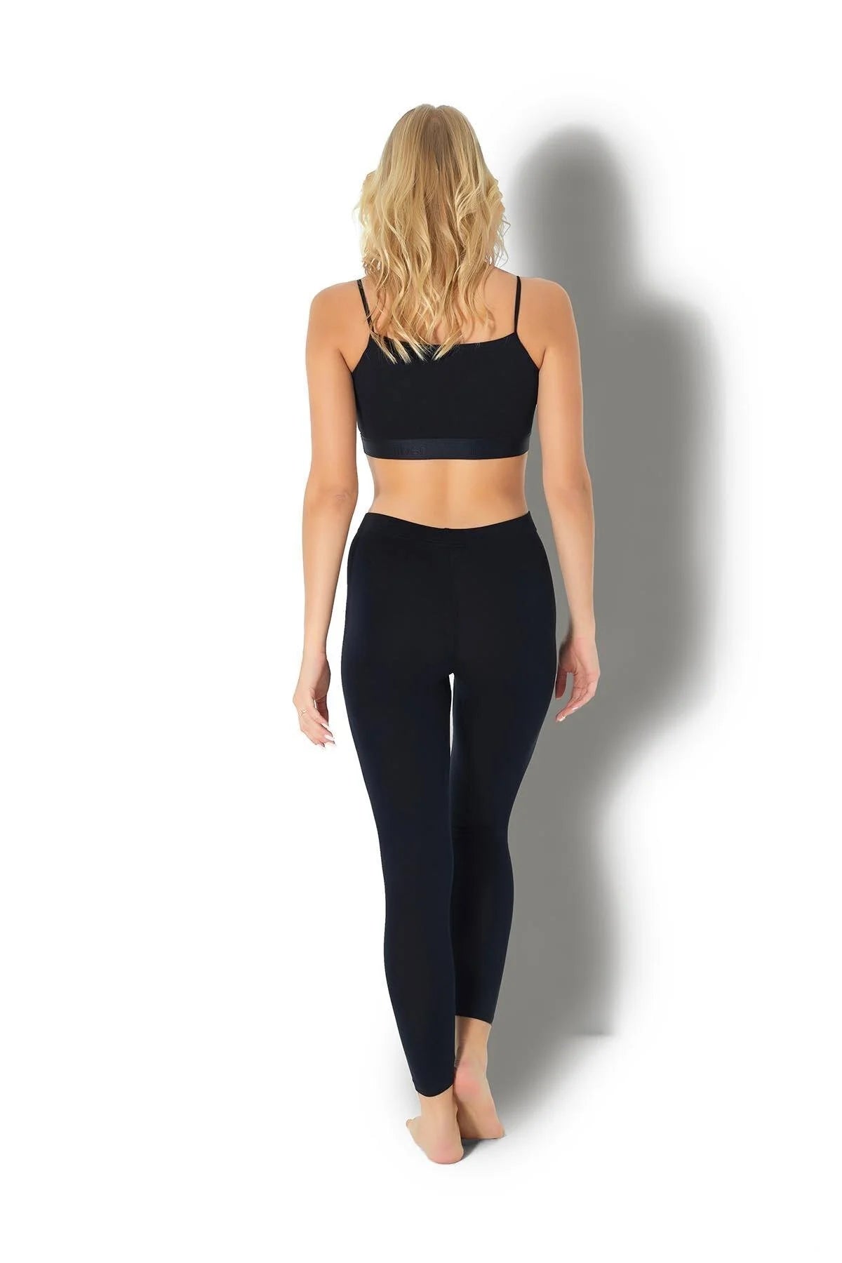 Kadın Siyah Uzun Tayt-JİBER