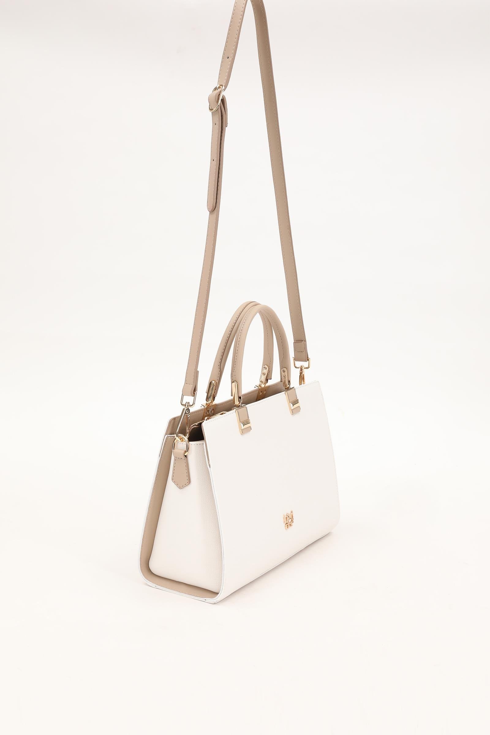 Kadın Çok Gözlü Çanta- Beyaz-Levidor