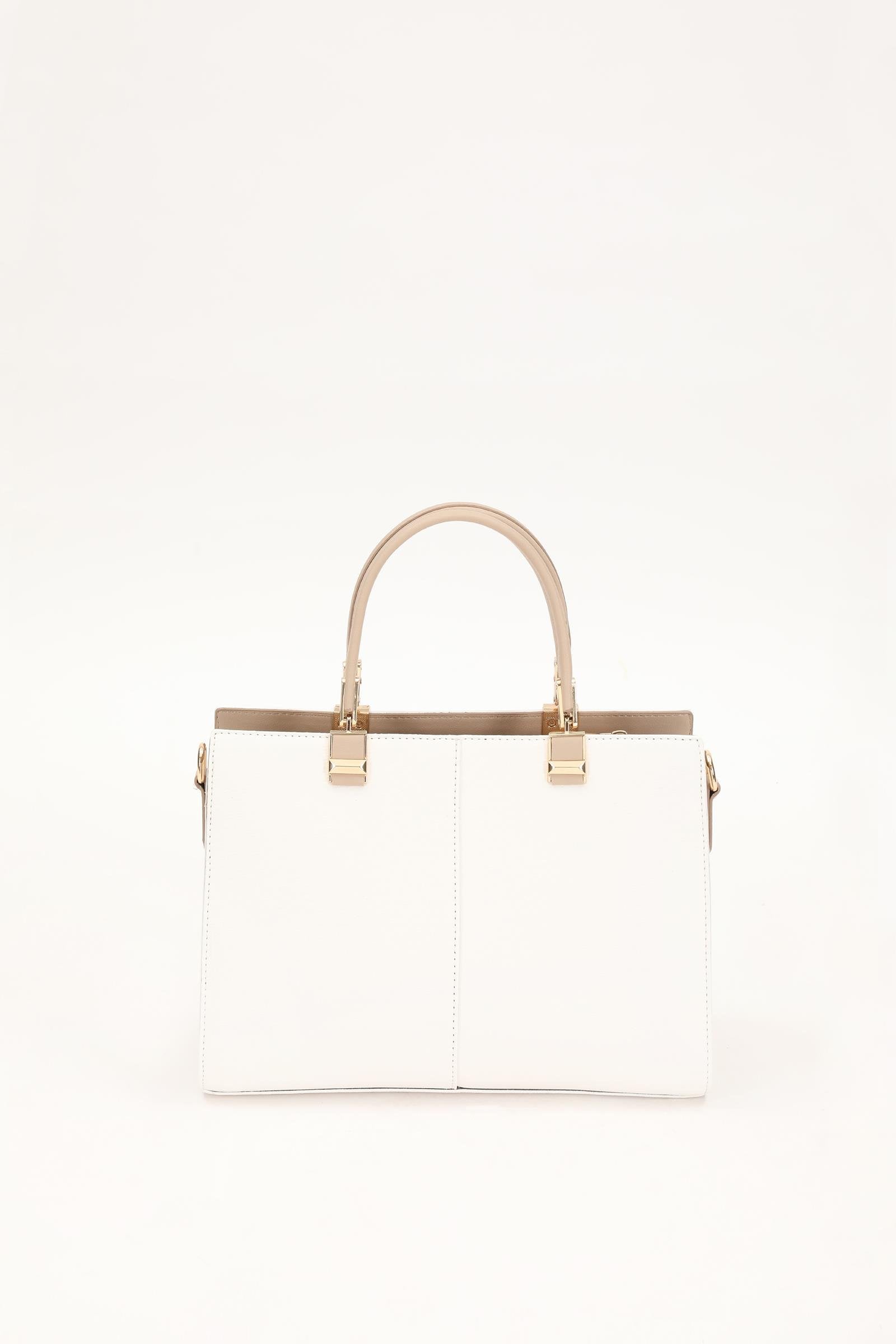 Kadın Çok Gözlü Çanta- Beyaz-Levidor