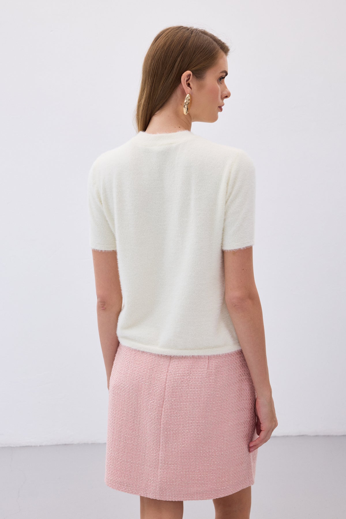 Sakallı Kısakol Triko-Ekru