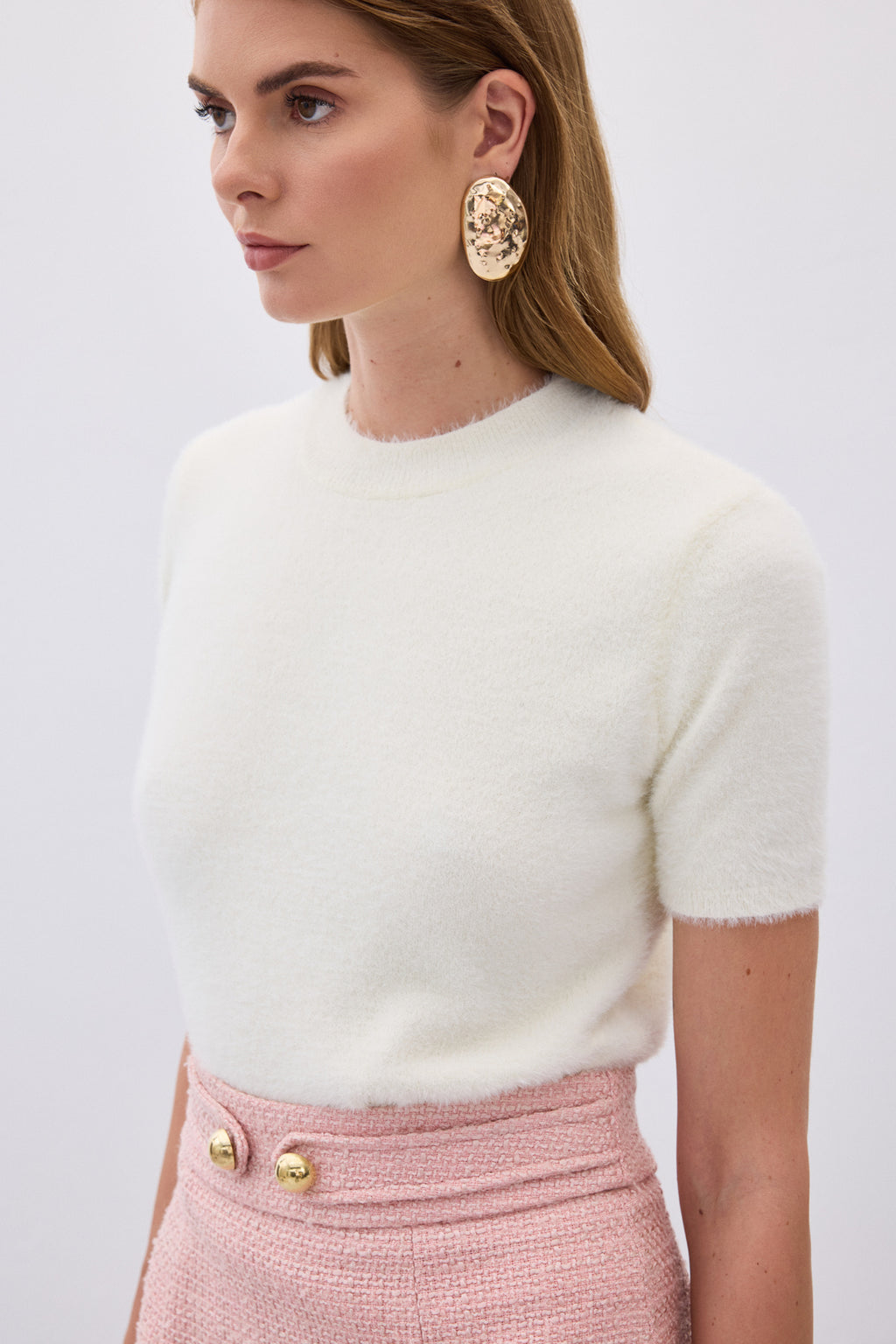 Sakallı Kısakol Triko-Ekru