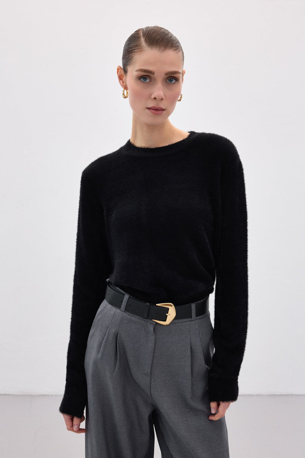 Sakallı Triko-Siyah