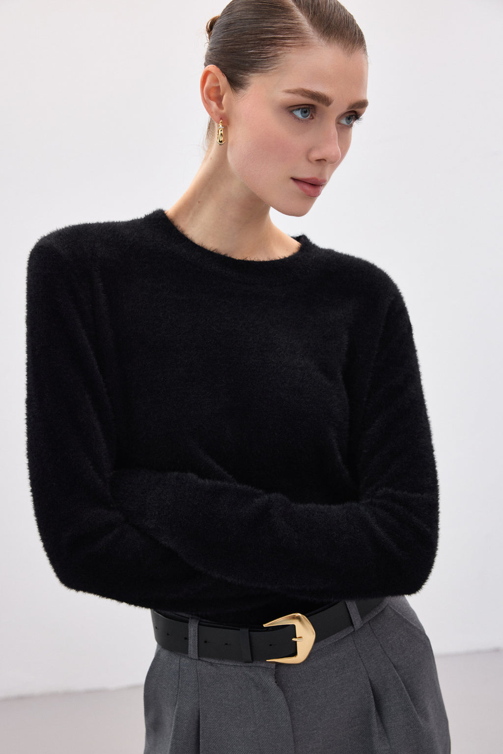 Sakallı Triko-Siyah