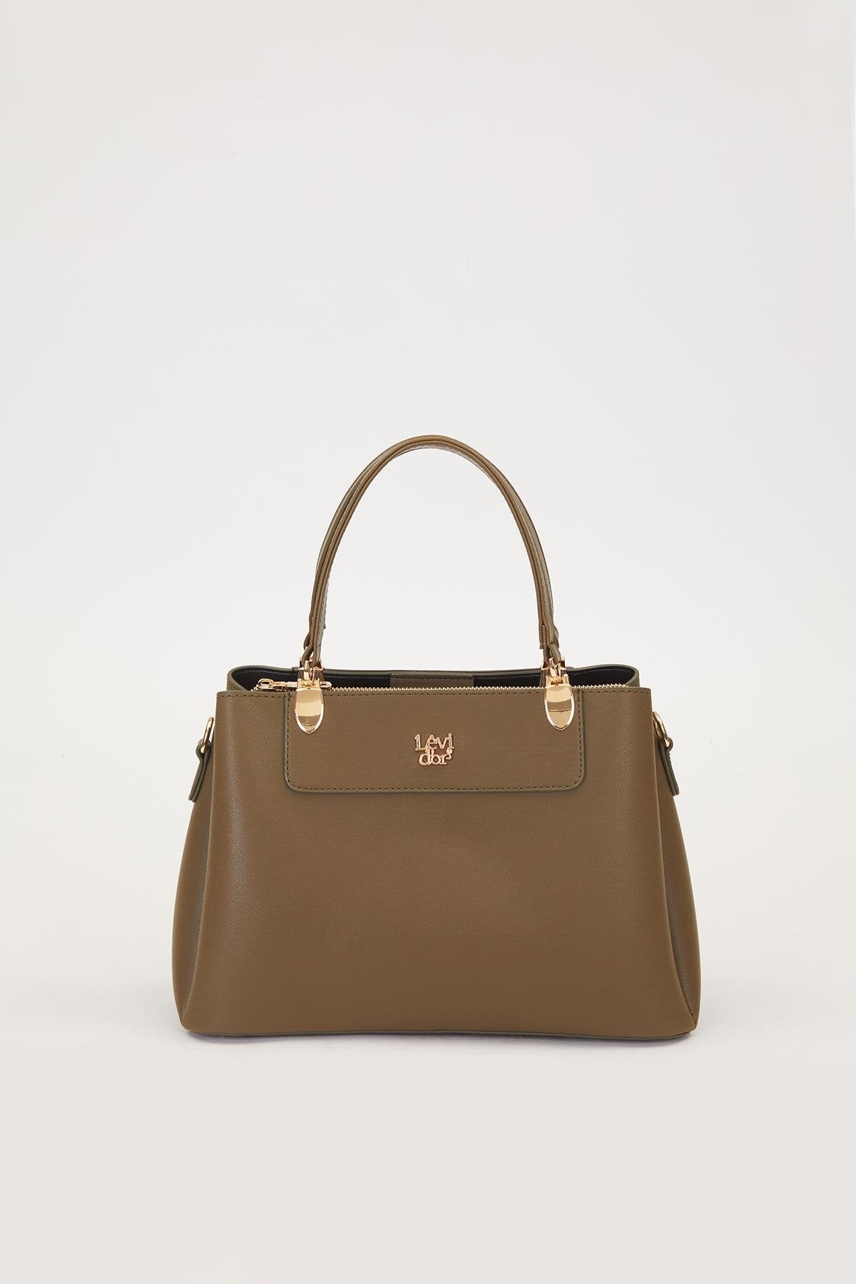 Kadın Üç Bölmeli Çanta-Levidor-Haki